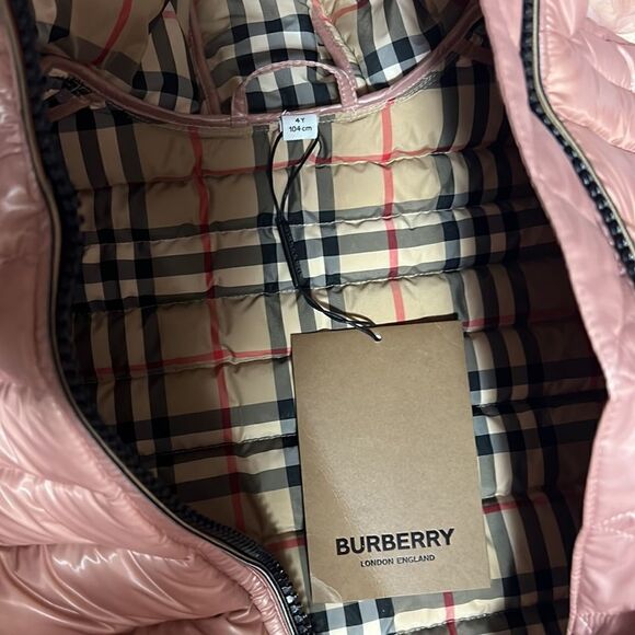 Burberry girls down puffer jacket - Picture 5 of 7